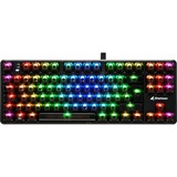 Sharkoon Crystal Shark, Teclado para gaming negro