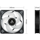 ARCTIC P14 PWM PST A-RGB, Ventilador negro