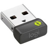 Logitech Bolt Receptor USB grafito, Receptor USB, 2 g, Negro, Verde