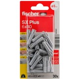 fischer SX Plus 6x30 K 30, 567822, Pasador gris claro