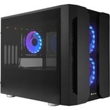 Chieftec Chieftronic M2 Cubo Negro, Cajas de torre negro, Cubo, PC, Negro, micro ATX, Mini-ITX, SPCC, Vidrio templado, Juego