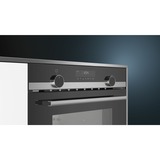 Siemens iQ500 CM585AGS0 horno 44 L Negro, Acero inoxidable, Microondas acero fino/Negro, Pequeño, Horno eléctrico, 44 L, 44 L, 40 - 230 °C, 1750 W