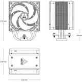 ARCTIC ACFRE00125A, Disipador de CPU blanco