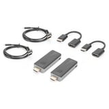 Digitus DS-55318, Alargador de HDMI negro/Plateado