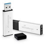 MediaRange High Performance 512 GB, Lápiz USB plateado/Negro