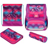 Herlitz 50043699, Cartera de escuela lila/Rosa neón