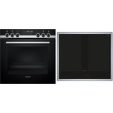 Siemens HE578ABS1, Juego de cocina negro/Acero fino