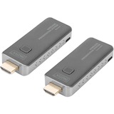 Digitus DS-55319, Alargador de HDMI negro/Plateado