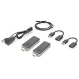 Digitus DS-55319, Alargador de HDMI negro/Plateado