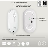 Logitech 910-007013, Ratón blanco