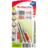 fischer DuoSeal 8x48 S PH TX A2, Pasador gris claro/Rojo