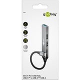 goobay 74459, Hub USB gris