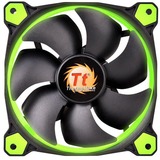 Thermaltake Riing 14 Carcasa del ordenador Ventilador 14 cm Negro, Verde negro/Verde, Ventilador, 14 cm, 1400 RPM, 28,1 dB, 51,15 cfm, Negro, Verde