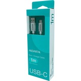 ADATA ACA3AL-100CM-CSV, Cable blanco/Plateado