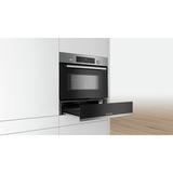 Bosch BIC510NS0 cabinete de calefacción 23 L 400 W Negro, Acero inoxidable, Cajón calentador acero fino, 400 W, 23 L, Interior