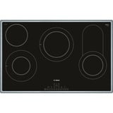 Bosch HBD672LS81 sets de electrodoméstico de cocina Cerámico Horno eléctrico, Juego para horno acero fino/Negro, Cerámico, 4 zona(s), Vidrio y cerámica, Acero inoxidable, Tocar, 79,5 cm