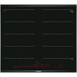 Bosch PXX675DC1E hobs Negro, Acero inoxidable Integrado Con placa de inducción 4 zona(s), Calentador autárquico negro, Negro, Acero inoxidable, Integrado, Con placa de inducción, Vidrio y cerámica, 4 zona(s), 4 zona(s)