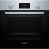 Bosch Serie 2 HBF133BR0 horno 66 L A Negro, Acero inoxidable negro/Acero fino, Medio, Horno eléctrico, 66 L, 66 L, 50 - 275 °C, 275 °C