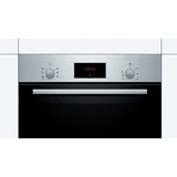 Bosch Serie 2 HBF133BR0 horno 66 L A Negro, Acero inoxidable negro/Acero fino, Medio, Horno eléctrico, 66 L, 66 L, 50 - 275 °C, 275 °C