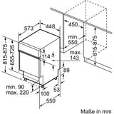 Bosch Serie 2 SPI2IKS10E lavavajilla Semi integrado 9 cubiertos F, Lavavajillas acero fino, Semi integrado, Estrecho (45 cm), 1,75 m, 1,65 m, 2,05 m, 9 cubiertos