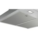 Bosch Serie 4 DWB66DM50 campana De pared Acero inoxidable 580 m³/h A, Campana extractora acero fino, 580 m³/h, Canalizado, A, A, C, 60 dB