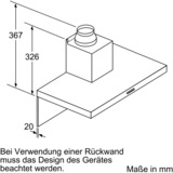 Bosch Serie 4 DWB97IM50 campana De pared Acero inoxidable 710 m³/h B, Campana extractora acero fino, 710 m³/h, Canalizado, A, A, B, 65 dB