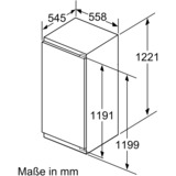 Bosch Serie 6 GIN41ACE0 congelador Congelador vertical Integrado 130 L E 130 L, 20 kg/24h, 36 dB, 4*, Sistema de descongelado, E