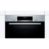 Bosch Serie 6 HBA537BS0 horno 71 L A Negro, Acero inoxidable acero fino, Medio, Horno eléctrico, 71 L, 71 L, 50 - 275 °C, 275 °C