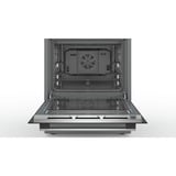 Bosch Serie 6 HKS79U250 cocina Cocina independiente Cerámico Negro, Plata A, Juego de cocina acero fino, Cocina independiente, Negro, Plata, Giratorio, Tocar, Acero inoxidable, Frente, 1,2 m