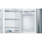 Bosch Serie 6 KAG93AIEP nevera puerta lado a lado Independiente 560 L E Acero inoxidable, Side by Side acero fino/Gris, Independiente, Puerta americana, Acero inoxidable, LED, Tocar, CE