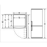 Bosch Serie 6 KGE36AICA nevera y congelador Independiente 308 L C Acero inoxidable, Combi acero fino, 308 L, SN-T, 14 kg/24h, C, Compartimiento de zona fresca, Acero inoxidable