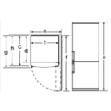 Bosch Serie 6 KGE36AWCA nevera y congelador Independiente 308 L C Blanco, Combi blanco, 308 L, SN-T, 14 kg/24h, C, Compartimiento de zona fresca, Blanco