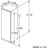 Bosch Serie 6 KIR81AFE0 frigorífico Integrado 319 L E, Refrigerador de espacio completo 319 L, SN-T, 37 dB, E