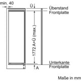 Bosch Serie 6 KIR81AFE0 frigorífico Integrado 319 L E, Refrigerador de espacio completo 319 L, SN-T, 37 dB, E