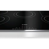 Bosch Serie 6 PKC845FP1D hobs Negro Integrado Cerámico 4 zona(s), Calentador autárquico acero fino/Negro, Negro, Integrado, Cerámico, Vidrio y cerámica, 4 zona(s), 4 zona(s)