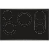 Bosch Serie 8 PKM875DP1D hobs Negro, Acero inoxidable Integrado Cerámico 5 zona(s), Calentador autárquico acero fino, Negro, Acero inoxidable, Integrado, Cerámico, Vidrio y cerámica, 5 zona(s), 5 zona(s)