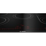 Bosch Serie 8 PKM875DP1D hobs Negro, Acero inoxidable Integrado Cerámico 5 zona(s), Calentador autárquico acero fino, Negro, Acero inoxidable, Integrado, Cerámico, Vidrio y cerámica, 5 zona(s), 5 zona(s)