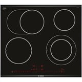 Bosch Serie 8 PKN675DP1D hobs Integrado Cerámico Negro, Acero inoxidable, Calentador autárquico negro, Integrado, Cerámico, Vidrio y cerámica, Negro, Acero inoxidable, LED, Acero inoxidable