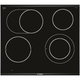 Bosch Serie 8 PKN675DP1D hobs Integrado Cerámico Negro, Acero inoxidable, Calentador autárquico negro, Integrado, Cerámico, Vidrio y cerámica, Negro, Acero inoxidable, LED, Acero inoxidable