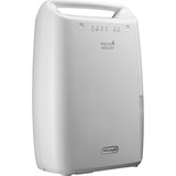 DeLonghi DEX210 2,1 L 37 dB Blanco, Deshumidificador blanco, 230 V, 50 Hz, 2 - 30 °C, 334 mm, 220 mm, 508 mm