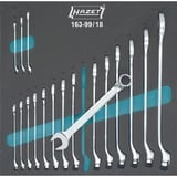 Hazet 163-99/18 llave combinada, Llave de tuercas 6,27 mm, Cromo, 2,67 kg, 342 mm, 344 mm, 18 pieza(s)