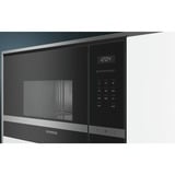 Siemens BF525LMS0 microondas Integrado Solo microondas 20 L 800 W Negro, Acero inoxidable negro/Acero fino, Integrado, Solo microondas, 20 L, 800 W, Botones, Tocar, Negro, Acero inoxidable