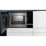 Siemens BF525LMS0 microondas Integrado Solo microondas 20 L 800 W Negro, Acero inoxidable negro/Acero fino, Integrado, Solo microondas, 20 L, 800 W, Botones, Tocar, Negro, Acero inoxidable