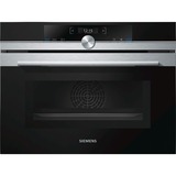 Siemens CM633GBS1 horno 45 L Acero inoxidable negro/Plateado, Medio, Horno eléctrico, 45 L, 45 L, 1000 W, Integrado