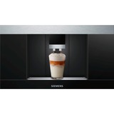 Siemens CT636LES1 cafetera eléctrica Totalmente automática Máquina espresso 2,4 L, Superautomática negro/Acero fino, Máquina espresso, 2,4 L, Granos de café, Molinillo integrado, 1600 W, Negro, Acero inoxidable