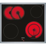 Siemens EA645GN17 hobs Negro Integrado Cerámico 4 zona(s), Superficie de cocina negro/Acero fino, Negro, Integrado, Cerámico, Vidrio y cerámica, 4 zona(s), 4 zona(s)