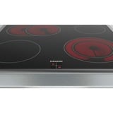 Siemens EA645GN17 hobs Negro Integrado Cerámico 4 zona(s), Superficie de cocina negro/Acero fino, Negro, Integrado, Cerámico, Vidrio y cerámica, 4 zona(s), 4 zona(s)