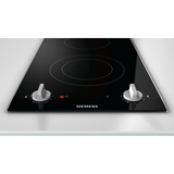 Siemens ET375CFA1E hobs Negro, Acero inoxidable Integrado Cerámico 2 zona(s), Calentador autárquico negro, Negro, Acero inoxidable, Integrado, Cerámico, Vidrio y cerámica, 2 zona(s), 2 zona(s)