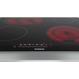 Siemens ET675FNP1E hobs Negro, Acero inoxidable Integrado Cerámico 4 zona(s), Calentador autárquico negro/Aluminio, Negro, Acero inoxidable, Integrado, Cerámico, Vidrio y cerámica, 4 zona(s), 4 zona(s)