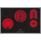 Siemens ET845FCP1D hobs Negro, Acero inoxidable Integrado Cerámico 5 zona(s), Calentador autárquico negro/Acero fino, Negro, Acero inoxidable, Integrado, Cerámico, Vidrio y cerámica, 5 zona(s), 5 zona(s)